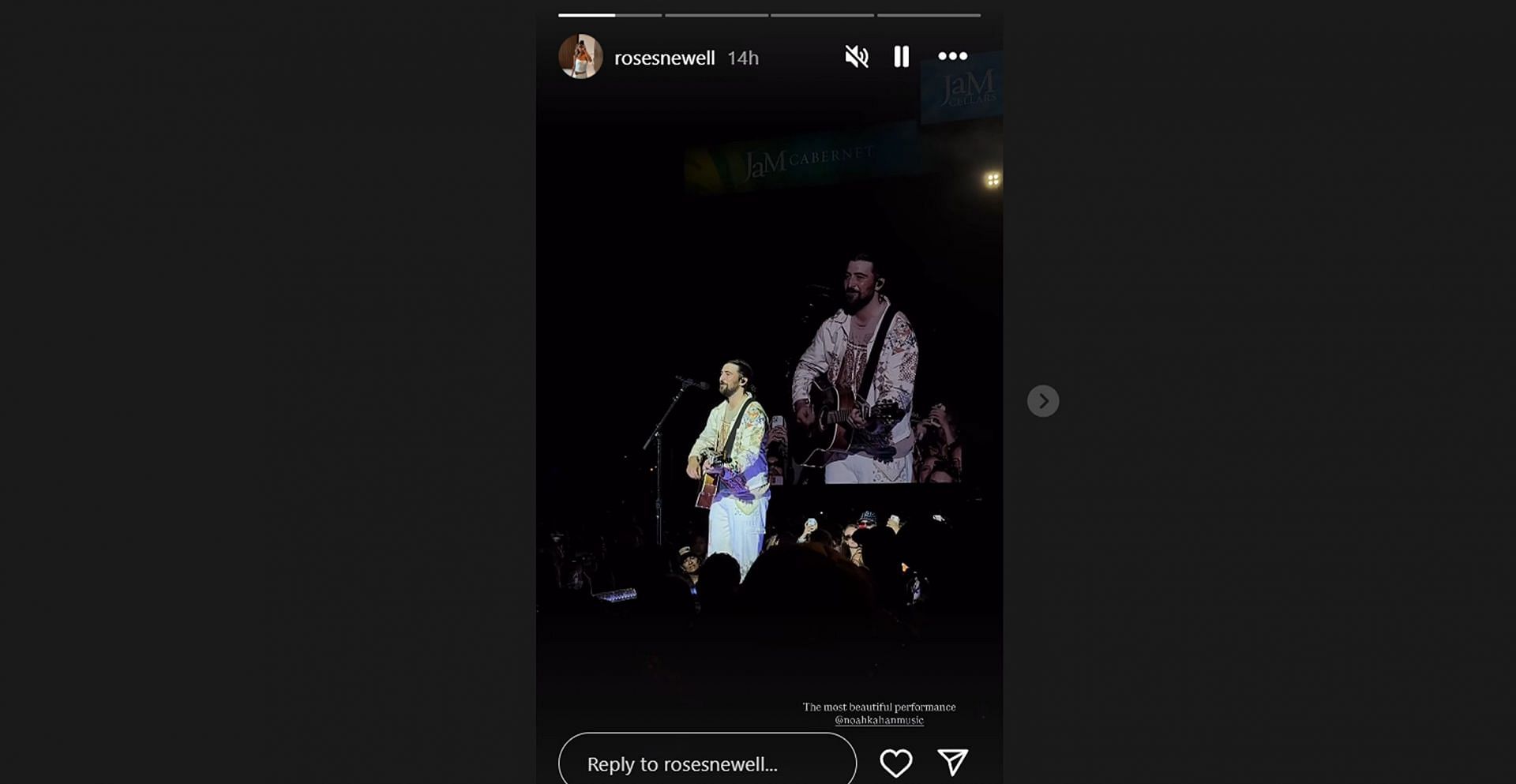 Raiders' Brock Bowers and gf Cameron Rose enjoy offseason night out at Noah Kahan concert/@rosesnewell